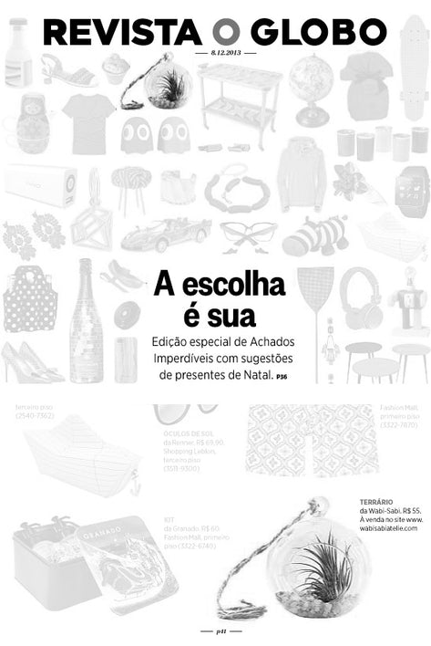Jornal O Globo - Revista Domingo - 12/2013